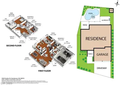 2504 Hacker Drive, Henderson, NV 89074 Floor Plan
