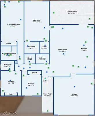 7100 Raincloud Drive, Las Vegas, NV 89145 Floor Plan