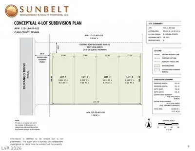 4850 North Durango Drive Plat Map