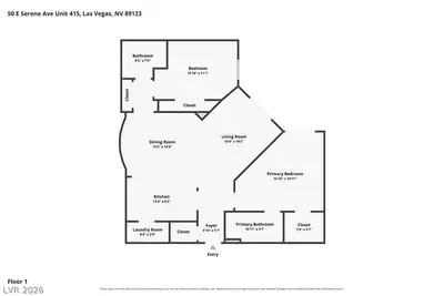 50 East SERENE Avenue 415 Floor Plan