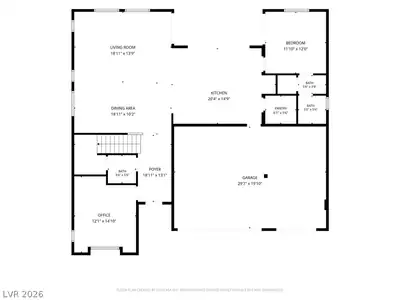 7315 Ellington Park Street, Las Vegas, NV 89166 Floor Plan