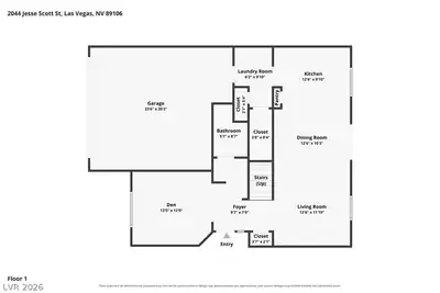 2044 Jesse Scott Street Floor Plan