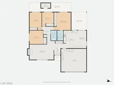 3557 Rosewood Street, Las Vegas, NV 89103 Floor Plan