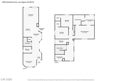 5565 Danforth Avenue, Las Vegas, NV 89141 Floor Plan