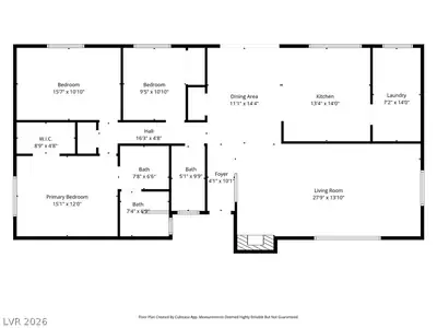 2916 Colanthe Avenue, Las Vegas, NV 89102 Floor Plan
