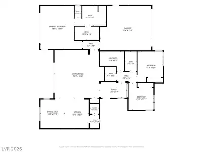 6783 Regency Valley Street, Las Vegas, NV 89148 Floor Plan