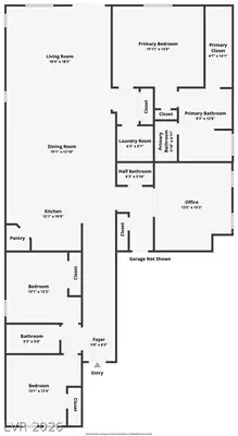 10925 Cilantro Avenue, Las Vegas, NV 89166 Floor Plan