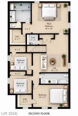 4061 Campeche Avenue, Las Vegas, NV 89121 Floor Plan