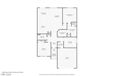 2250 Sandstone Cliffs Drive, Henderson, NV 89044 Floor Plan
