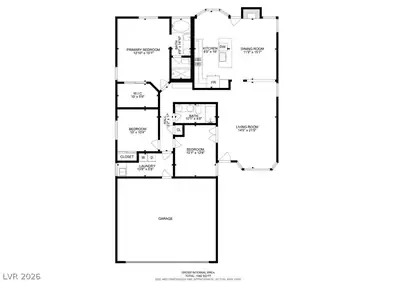6216 Mandarin Drive, Las Vegas, NV 89108 Floor Plan