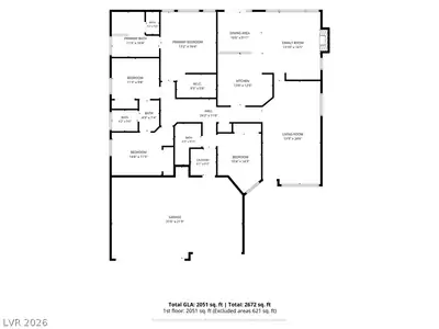 2730 Meadow Spring Court, Las Vegas, NV 89156 Floor Plan