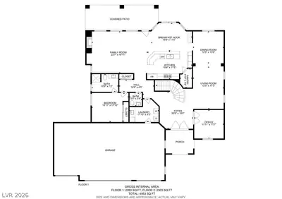 6382 Hermes Stables Court, Las Vegas, NV 89131 Floor Plan