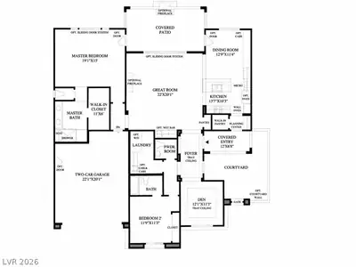 9868 Gemstone Sunset Avenue, Las Vegas, NV 89148 Floor Plan