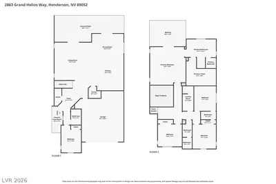 2863 Grand Helios Way, Henderson, NV 89052 Floor Plan
