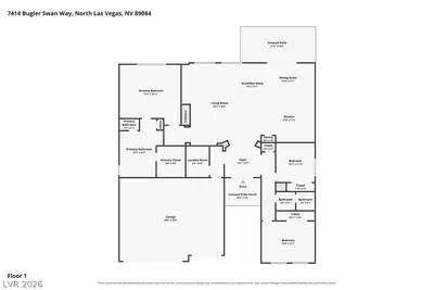7414 Bugler Swan Way, North Las Vegas, NV 89084 Floor Plan