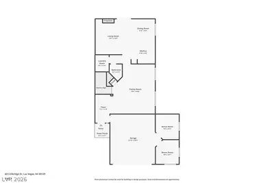 4013 Elkridge Drive, Las Vegas, NV 89129 Floor Plan