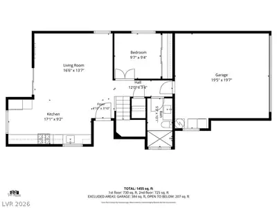 1447 Tiny Pebble Way, Las Vegas, NV 89142 Floor Plan