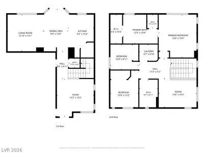 9855 Big Window Street, Las Vegas, NV 89178 Floor Plan