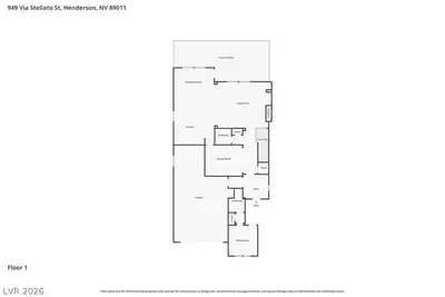 949 Via Stellato Street, Henderson, NV 89011 Floor Plan