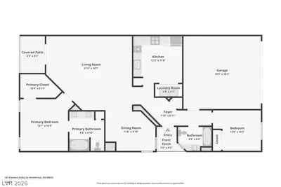 124 Painted Valley Street, Henderson, NV 89074 Floor Plan
