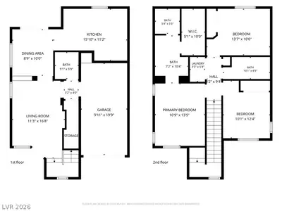 1137 Village Crossing Lane, Las Vegas, NV 89183 Floor Plan