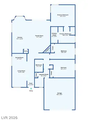2528 Huber Heights Drive, Las Vegas, NV 89128 Floor Plan