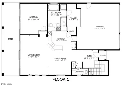 72 Newton Ridge Way, Las Vegas, NV 89183 Floor Plan