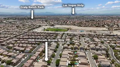 5528 Colorado Breeze Way, North Las Vegas, NV 89031 Aerial View