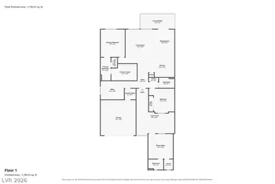 7750 Coast Jay Street, North Las Vegas, NV 89084 Floor Plan