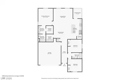 10952 Artisan Ranch Avenue, Las Vegas, NV 89166 Floor Plan