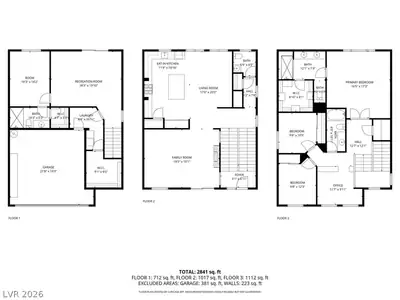 5255 Kennedy Hill Avenue, Las Vegas, NV 89139 Floor Plan