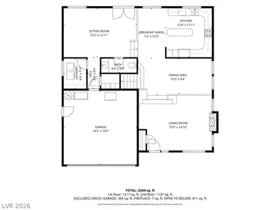 7808 Robinglen Avenue, Las Vegas, NV 89131 Floor Plan