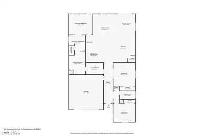 700 Monteverdi Peak Street, Henderson, NV 89011 Floor Plan
