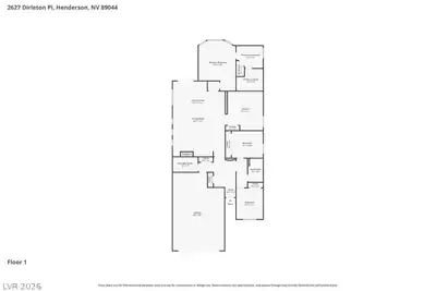 2627 Dirleton Place, Henderson, NV 89044 Floor Plan