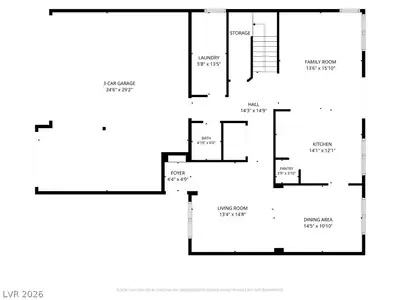 7796 Lobella Street, Las Vegas, NV 89123 Floor Plan