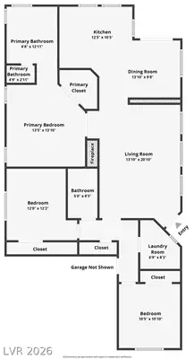 8313 Donatello Court, Las Vegas, NV 89129 Floor Plan