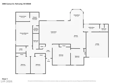 3080 East Cactus Street Floor Plan
