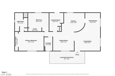 3346 Gulf Shores Drive, Las Vegas, NV 89122 Floor Plan