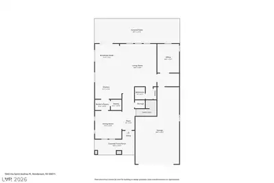 1045 Via Saint Andrea Place, Henderson, NV 89011 Floor Plan