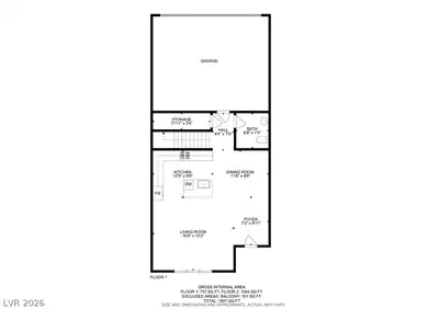 1031 Presley Ridge Street, Henderson, NV 89002 Floor Plan