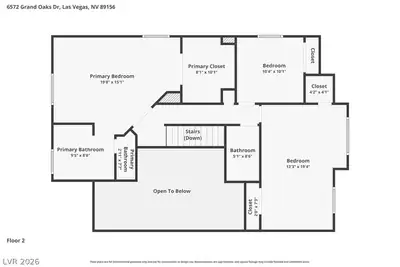 6572 Grand Oaks Drive, Las Vegas, NV 89156 Floor Plan