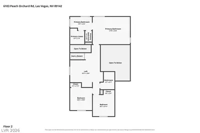 6103 Peach Orchard Road, Las Vegas, NV 89142 Floor Plan