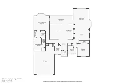 2409 Sierra Sage Street, Las Vegas, NV 89134 Floor Plan
