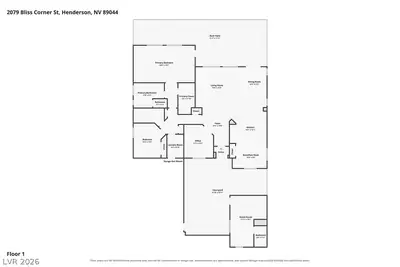 2079 Bliss Corner Street, Henderson, NV 89044 Floor Plan