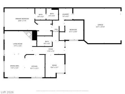 7751 Top Hat Avenue, Las Vegas, NV 89113 Floor Plan