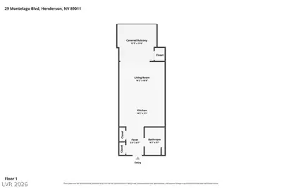 29 Montelago Boulevard 107 Floor Plan