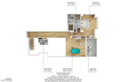 571 Overlook Rim Drive, Henderson, NV 89012 Floor Plan