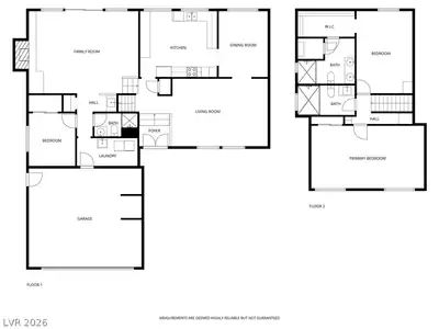 3568 Taos Lane, Las Vegas, NV 89121 Floor Plan
