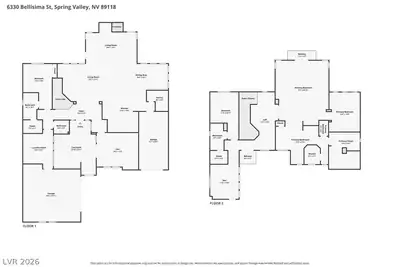6330 Bellisima Street, Las Vegas, NV 89118 Floor Plan