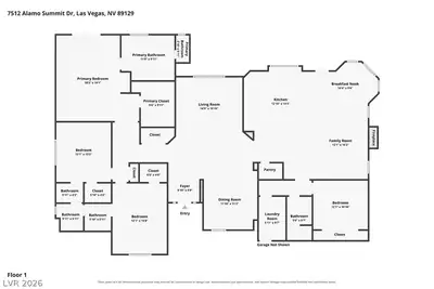 7512 Alamo Summit Drive Floor Plan